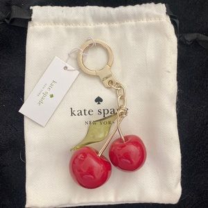 Kate spade cherry keychain